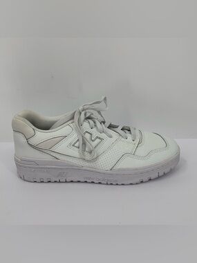 New Balance 550 sneaker shoe triple white lace-up tie men new 11